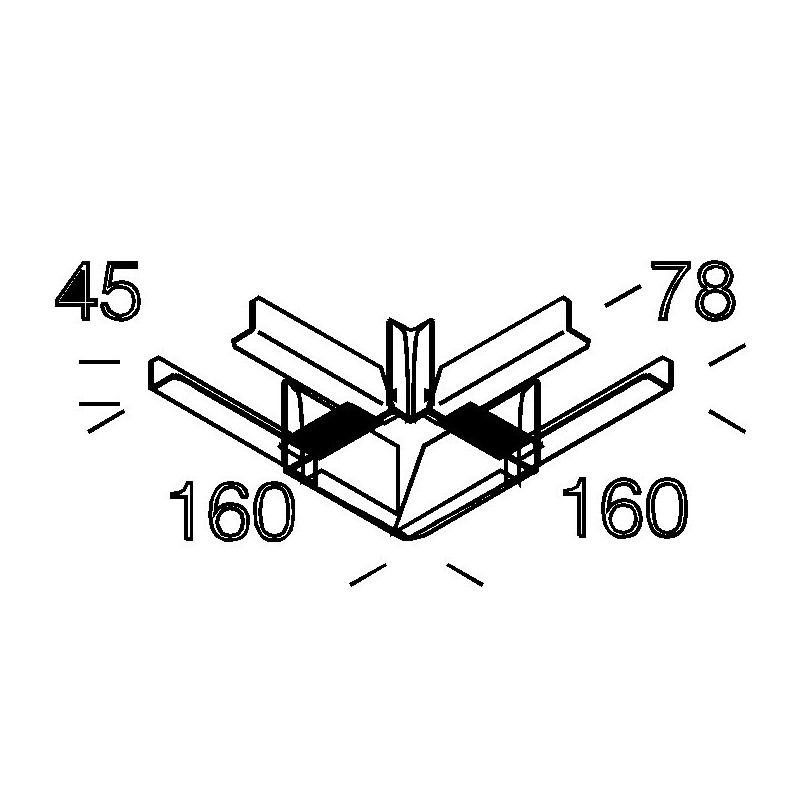6015 Rapid System - Giunto angolare per canale Disano 13290300