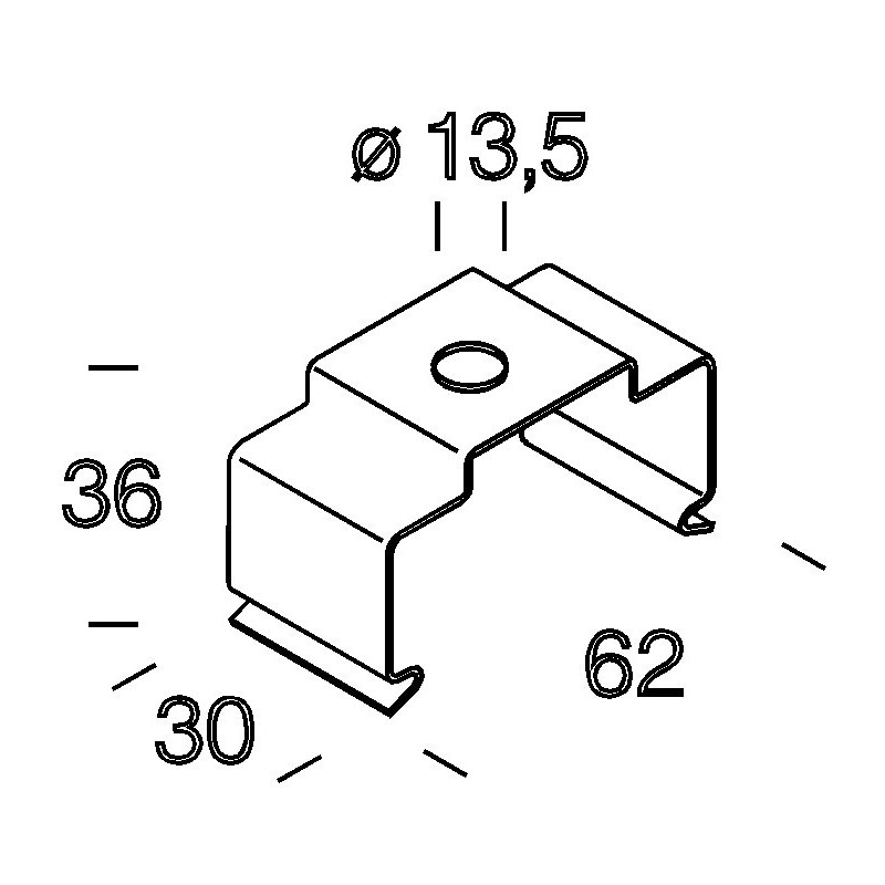 6051 Rapid System - Attacco Plafone/sospensione Disano