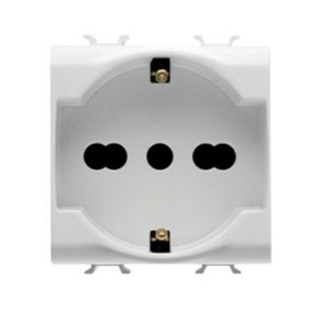 Presa Schuko ABB Chiara Trivalente 2CSK1109CH