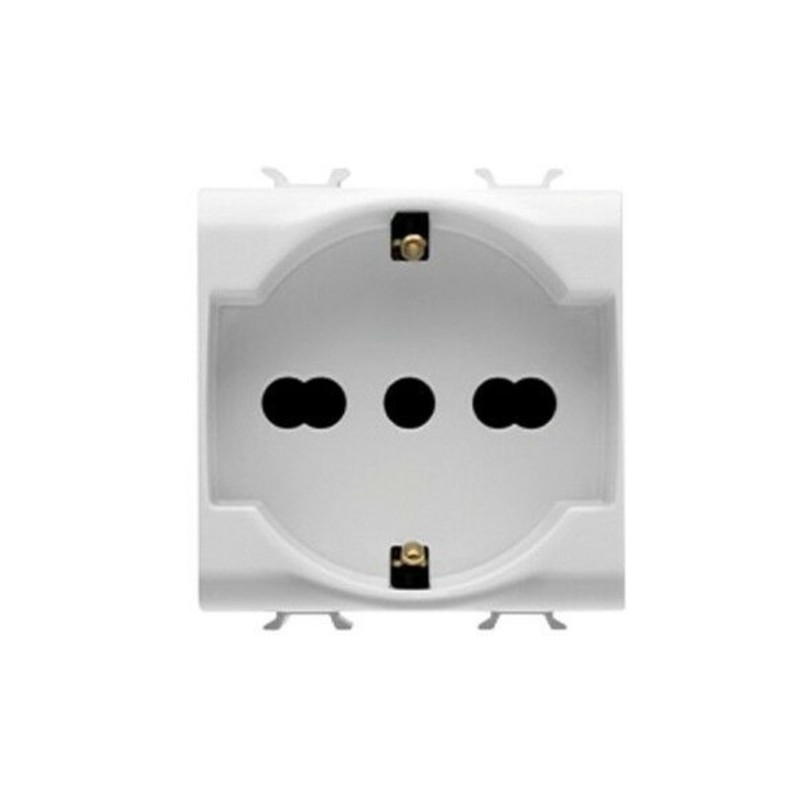Presa Schuko ABB Chiara Trivalente 2CSK1109CH