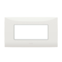 Placca 4 moduli colore Bianco  ABB serie Chiara 2CSK0401CH