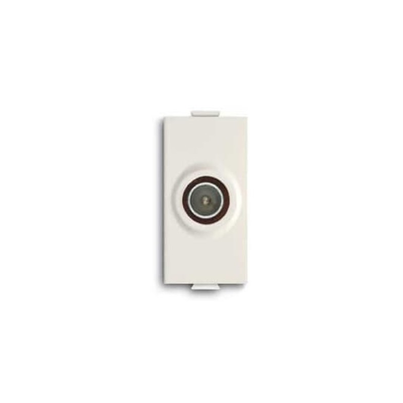 Presa Tv coassiale connettore maschio ABB serie Chiara 2CSK1117CH