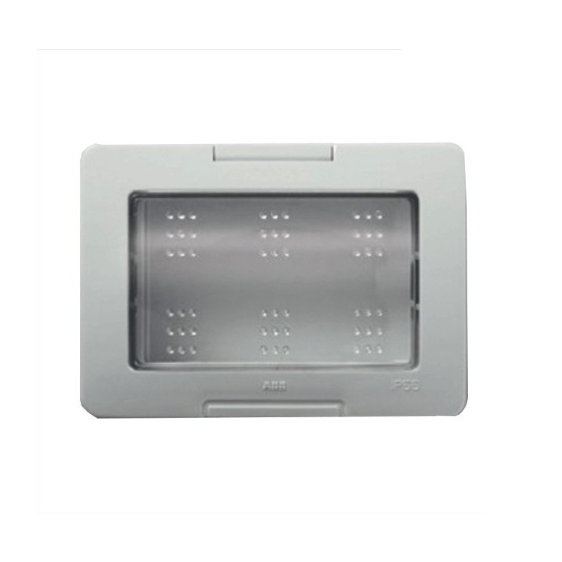 Placca stagna a tre moduli IP55 ABB serie Chiara 2CSK3355CH