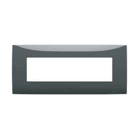 Placca sette moduli colore vulcano ABB serie Chiara 2CSK0704CH