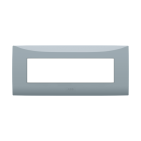 Placca sette moduli colore Pietra ABB serie Chiara 2CSK0703CH