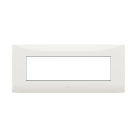 Placca sette moduli colore bianco ABB serie Chiara 2CSK0701CH