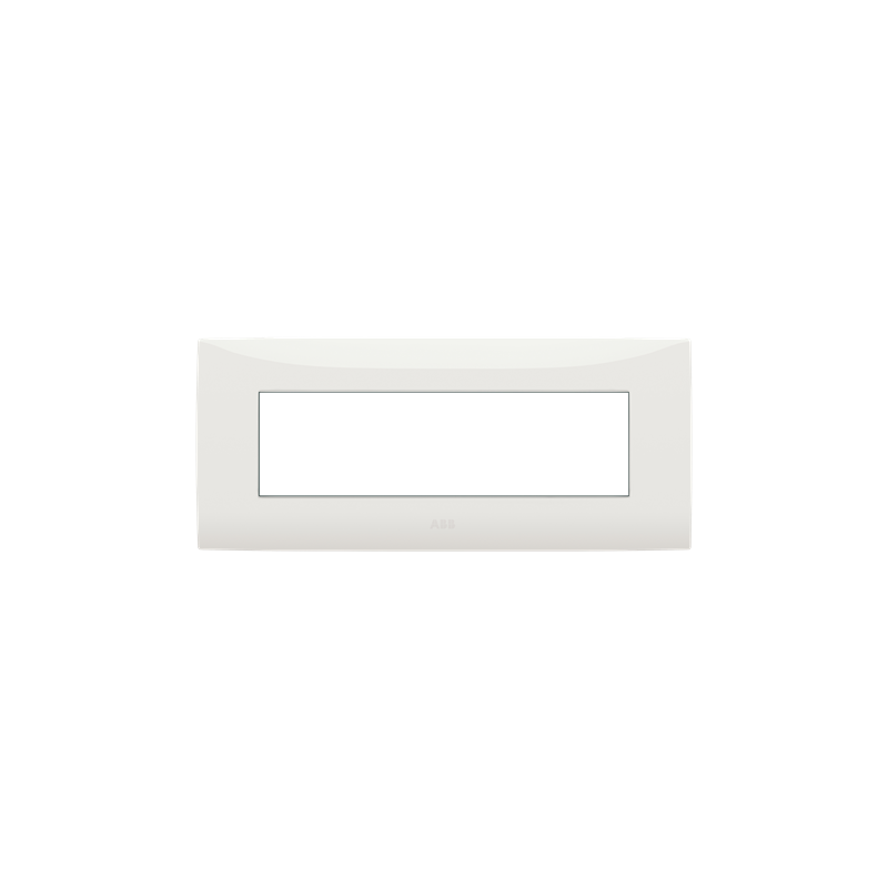 Placca sette moduli colore bianco ABB serie Chiara 2CSK0701CH