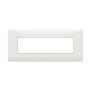 Placca sette moduli colore bianco ABB serie Chiara 2CSK0701CH