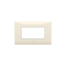 Placca 4 moduli colore Sabbia ABB serie Chiara 2CSK0402CH