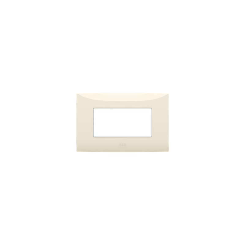 Placca 4 moduli colore Sabbia ABB serie Chiara 2CSK0402CH