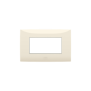 Placca 4 moduli colore Sabbia ABB serie Chiara 2CSK0402CH