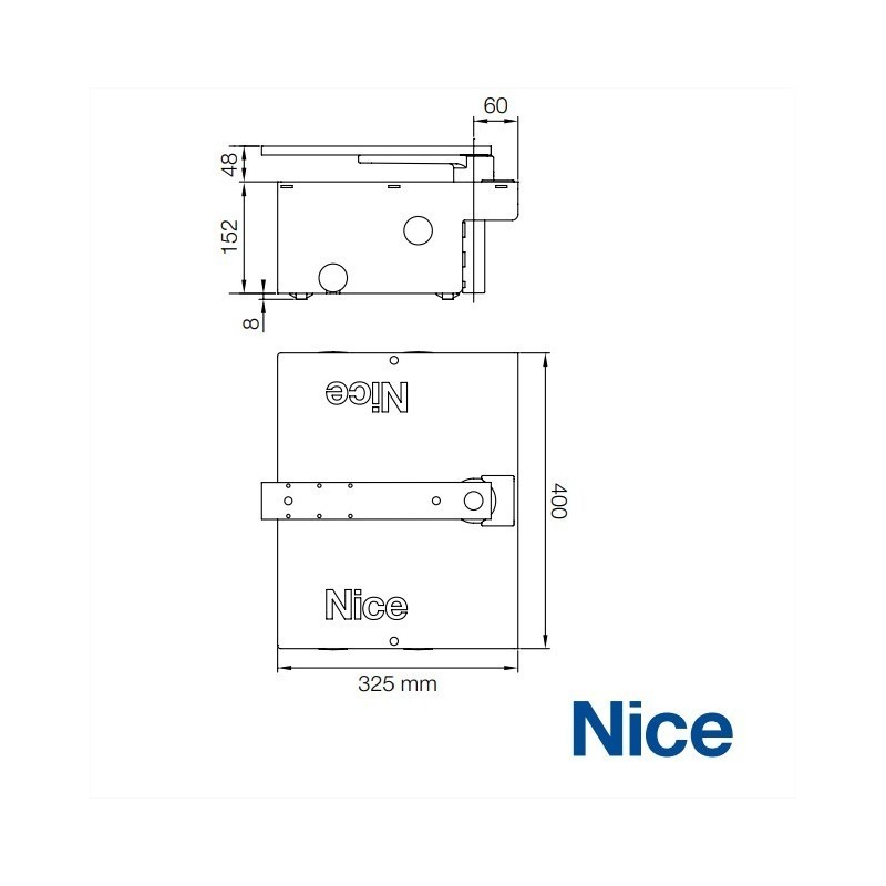 Cassa di fondazione per BM4000 e BM4024 Nice BMBOX4