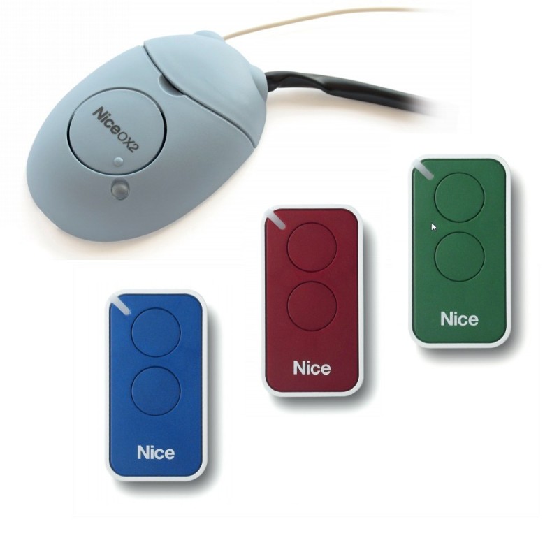 Intikit Kit Nice con tre telecomandi a due canali e 1 Ricevente OX2 NICE INTIKIT