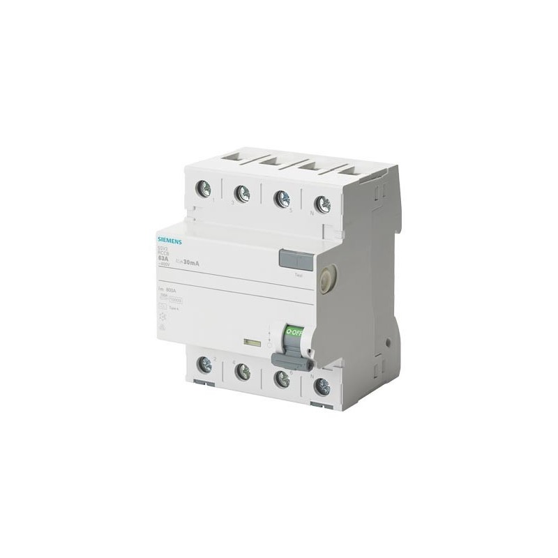 Interruttore Differenziale puro 4 poli 25A 0,3 Tipo A Siemens 5SV36426