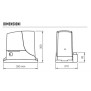 KIT Cancello Nice Scorrevole ROX600 Centrale incorporata ROX600KCE dimensioni