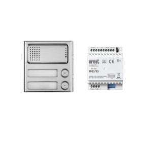 Kit colonna secondaria Audio Sinthesi Steel 2Voice Urmet 1783/729