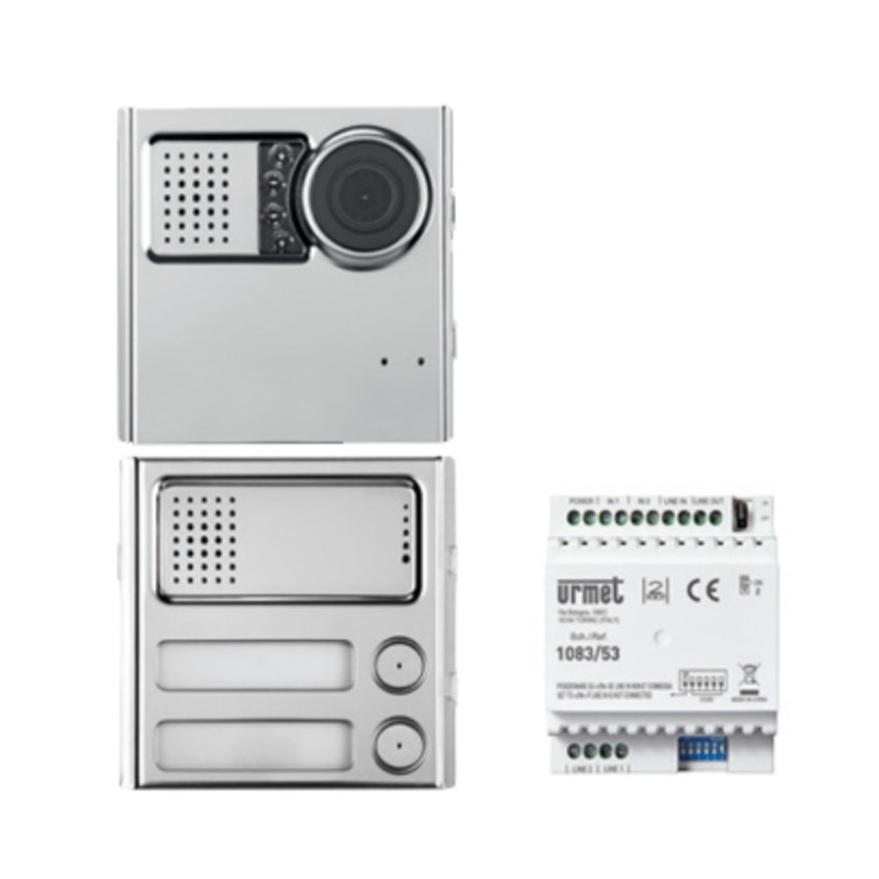 Kit colonna secondaria Video Sinthesi Steel 2Voice Urmet 1783/739