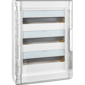 Centralino da parete porta trasparente IP40 54 Moduli Bticino F305PT54