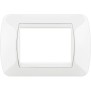 Placca 3 posti White in tecnopolimero Living International Bticino L4803BI