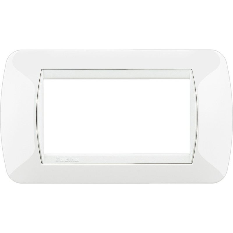 Placca 4 posti White in tecnopolimero Living International Bticino L4804BI