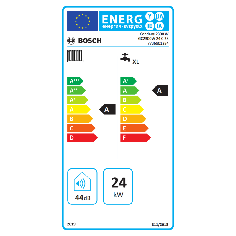 Caldaia a Condensazione Murale Compatta 24 KW BOSCH Condens 2300