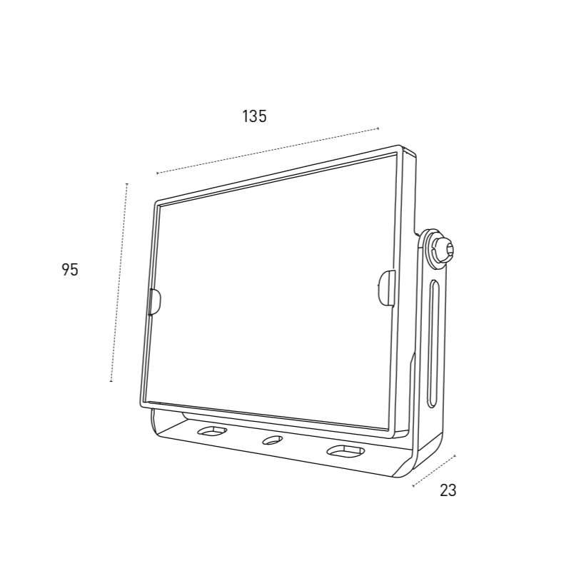 Proiettore da esterno orientabile 25W 4000K IP66 Compat Playled VR25BN