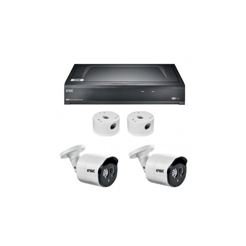 Kit Telecamere con NVR 8 Canali IP con 2 telecamere 5MP Urmet 1098/858