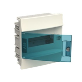 Centralino da incasso ABB con porta trasparente 8 moduli DIN 41A08X12