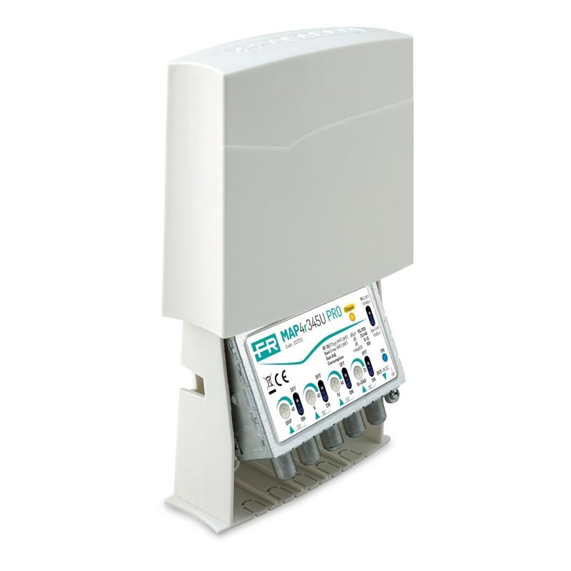 Amplificatore da Palo con 3 ingressi III+DAB, UHF, UHF 120dBμV UHF Fracarro MAP4R3UU PRO