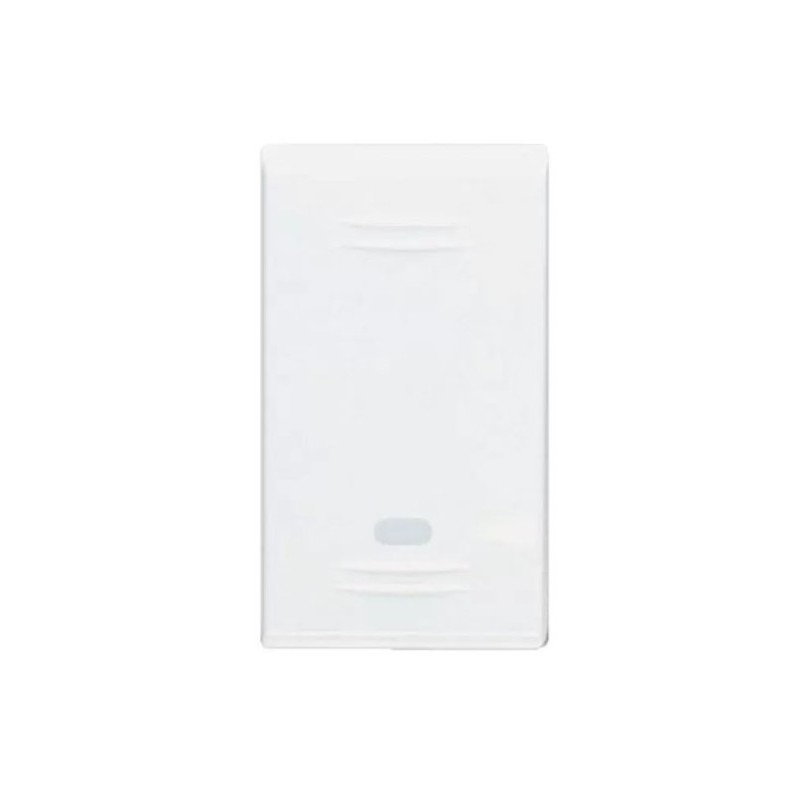 Deviatore Ave Banquise 45B02G con gemma illuminabile 1P 16AX - con tasto intercambiabile e meccanismo soft