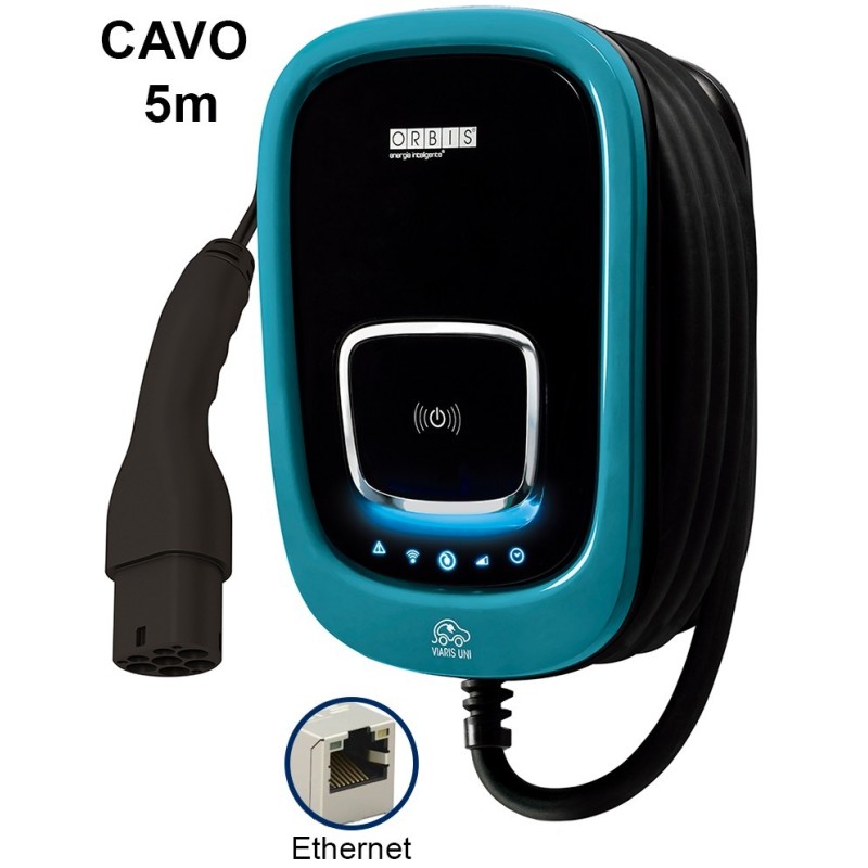 Stazione di ricarica intelligente per auto elettriche 220V VIARIS UNI Orbis ORB OB94U220HA2