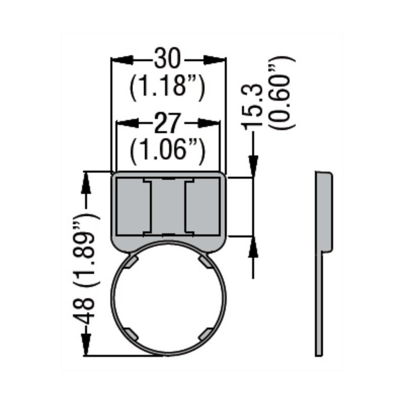 Portaetichette per etichette LPXAU108 Lovato LPXAU105