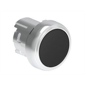 Pulsante rasato Nero Foro 22 serie Platinum Lovato LPSB102