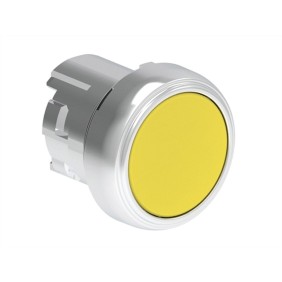 Pulsante rasato Giallo Foro 22 serie Platinum Lovato LPSB105