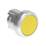Pulsante rasato Giallo Foro 22 serie Platinum Lovato LPSB105