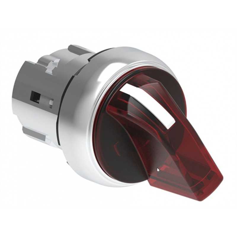 Selettore Luminoso Rosso da pannello 3 posizioni Lovato 8LM2TSL1304