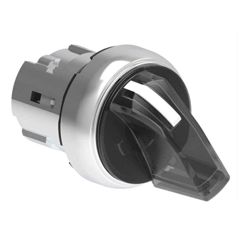 Selettore Luminoso Bianco da pannello 3 posizioni Lovato serie Platinum LPSSL1308