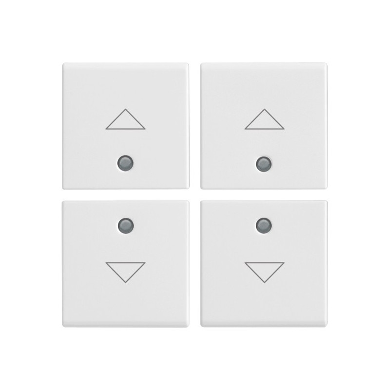 Quattro Mezzi Tasti 1M Freccia Bianco Vimar Plana R14841.3