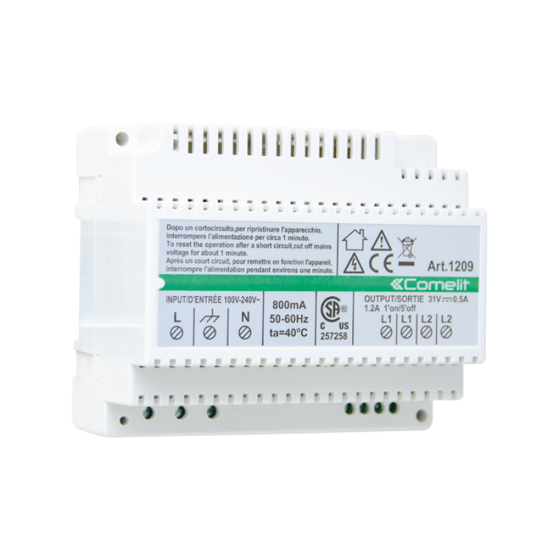 Alimentatore Kit Audio/Video SIMPLEBUS2 Comelit 1209