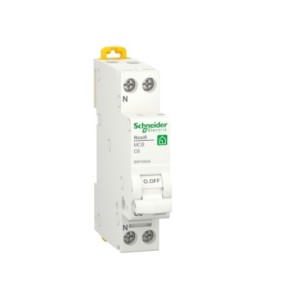 Magnetotermico Resi9 1P + N 6A 4,5KA Curva C 1 Modulo Schneider R9P35606