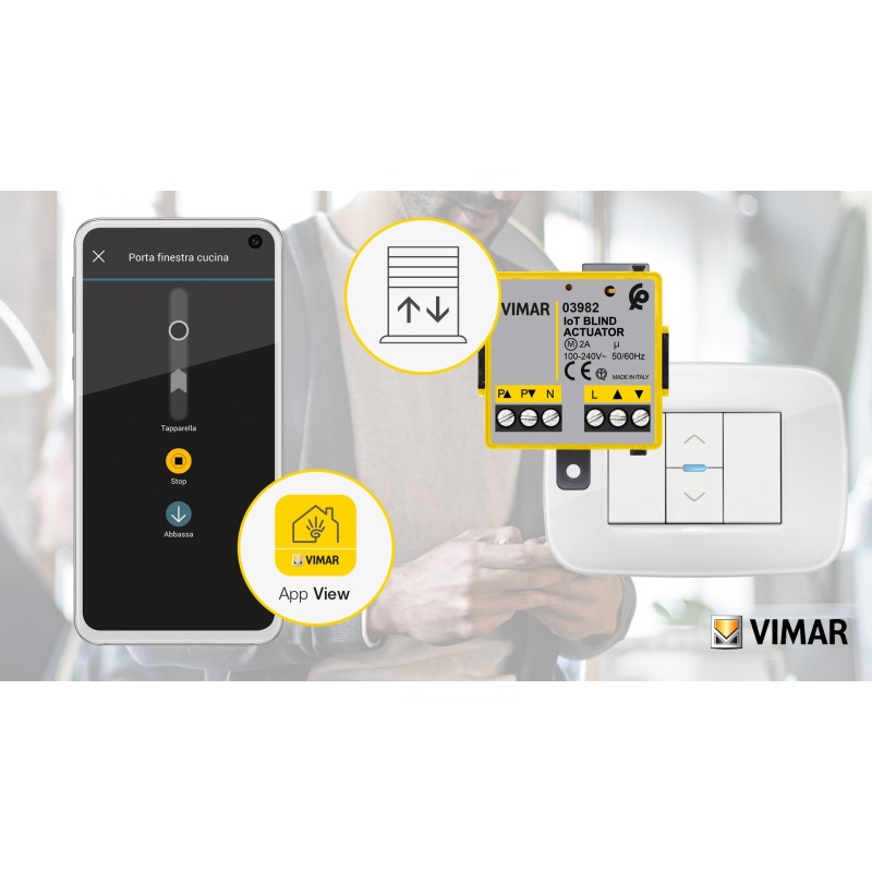 Modulo relè tepparella connesso IoT Vimar 03982