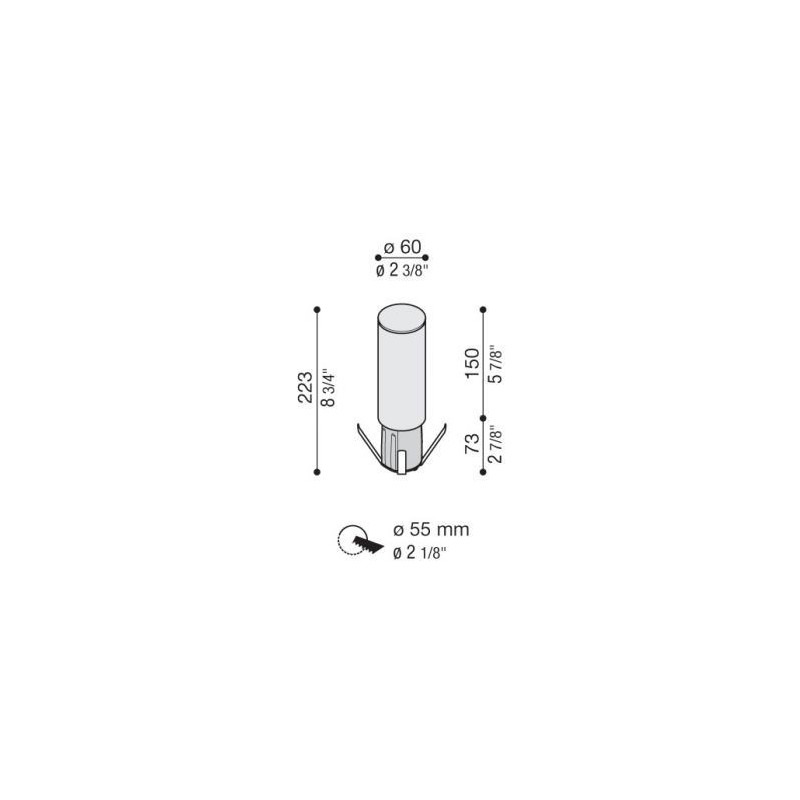Lampione da Palo Led 6,5W 4000K Luce Naturale Line Lombardo LL113000N
