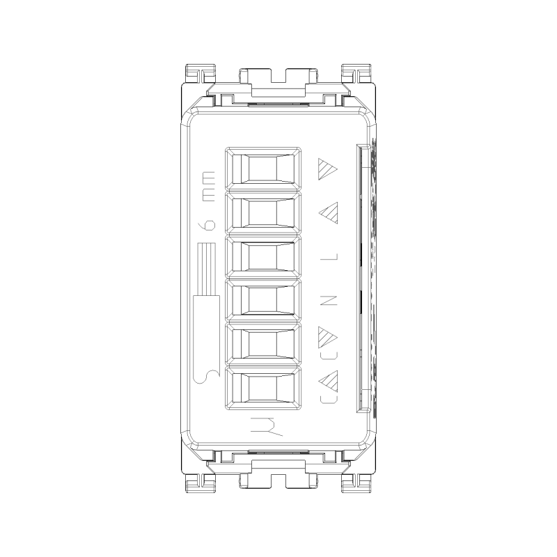 Commutatore Tapparelle Quid Grigio Vimar 19196