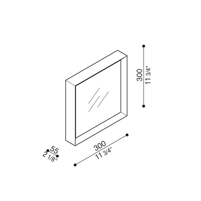 Plafoniera a Led 30W 3000K Luce Calda Bianca Flo Q300 Lombardo LL1340043