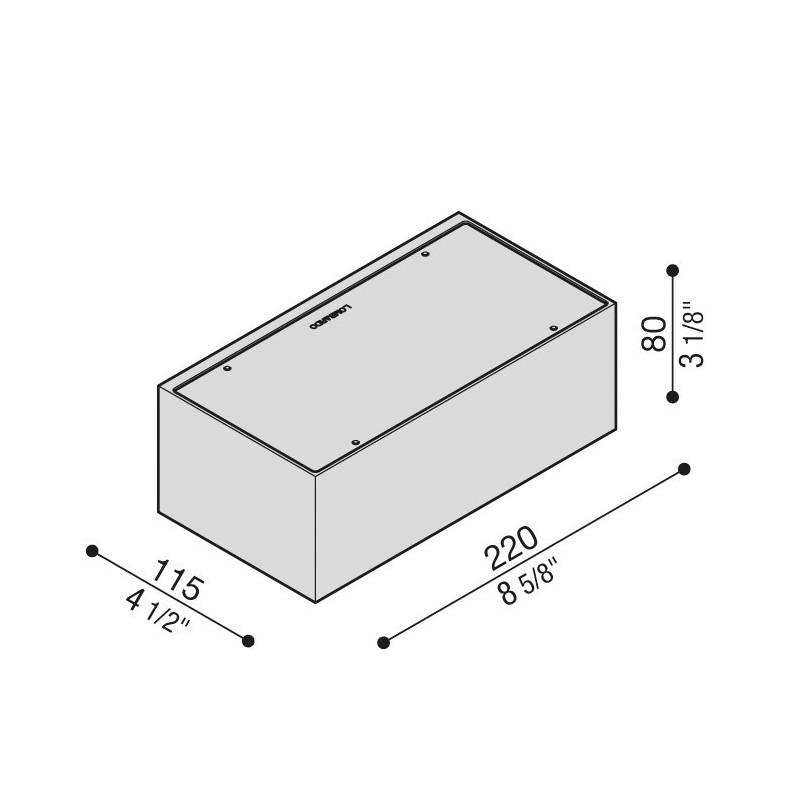 Plafoniera da Esterno Led 15W 4000K Trend220 IP66 Grigio Lombardo LL491GN