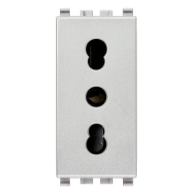 Presa Bivalente Vimar Eikon 2P+T 16A Grigio Next 20203.N