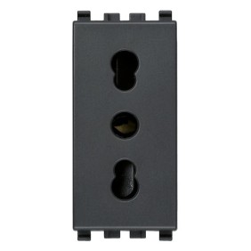 Presa Bivalente Vimar Eikon 2P+T 16A Grigia 20203