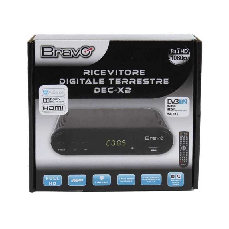 Decoder Digitale Terrestre , Full HD con porta Eternet  Bravo 92202464