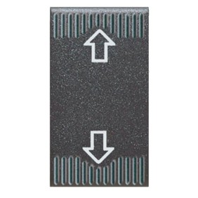 Pulsante commutatore con frecce Serie Noir Ave 45353