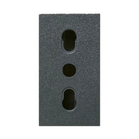 Presa Bipasso Serie Noir Sistema 45 Ave 45306/15TS